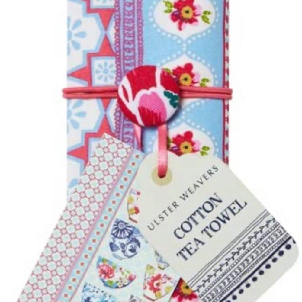 Ulster Weavers Tea Towel Rice Bowl 100% Cotton, NWT, Stocking Stuffer